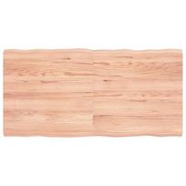 Stalviršis, šviesiai rudas, 120x60x(2-4) cm, medienos masyvas