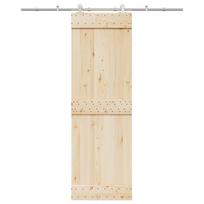 Stumdomų durų įrangos rinkinys, sidabr., 200cm, nerūd. plien.