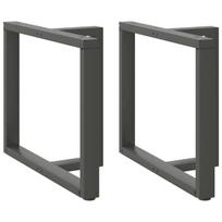 Valgomojo stalo kojos, 2 vnt., antracito spalvos, 90x35x(72-73) cm, plienas