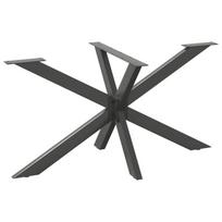 Valgomojo stalo koja, voro formos, antracito spalvos, 150x78x(72-73) cm, plienas