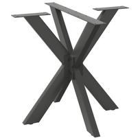 Valgomojo stalo koja, voro formos, antracito spalvos, 85x85x(72-73) cm, plienas