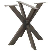 Valgomojo stalo koja, voro formos, juoda, 85x85x(72-73) cm, plienas