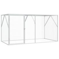 Paukščių narvas Antracitas 208 x 102 x 108 cm Cinkuota plienas