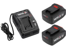 2 x 4.0 Ah baterijų ir greito 4.5A įkroviklio rinkinys | 18V (YT-828510)