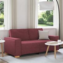 Dvivietė sofa, vyno raudonumo, 180x78x84 cm, audinys