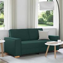 Dvivietė sofa, tamsiai žalia, 180x78x84 cm, audinys