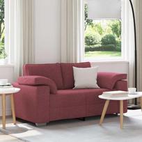 Dvivietė sofa Vyno raudona 160 cm audinys