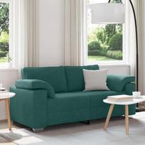Dvivietė sofa Tamsiai žalia 180 cm audinys