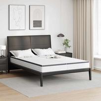 Čiužinys 2 pcs Balta ir pilka 70 x 200 cm Bonell spyruoklė