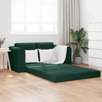 Sofa lova Tamsiai žalia 148 x 71 x 83 cm Aksomas