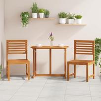 Sodo Kėdė 2 pcs Ruda 50 x 50 x 91cm Akacijos medienos masyvas