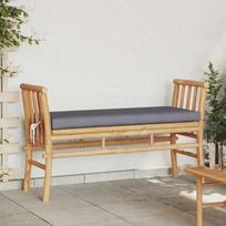 Sodo suolas su pagalve Ruda 110 x 38 x 65cm bambukas