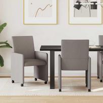 Valgomojo Kėdės su Ratukais 2 pcs Tortora 57 x 66 x 94 cm