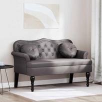 Česterfildo suolas Pilka 120,5 x 65 x 75 cm Dirbtinė oda