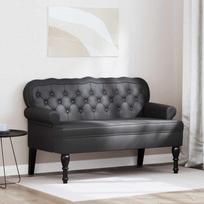 Česterfildo suolas Juoda 119,5 x 64,5 x 75 cm Dirbtinė oda
