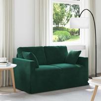 Sofa Tamsiai žalia 138 x 78 x 80 cm Aksomas