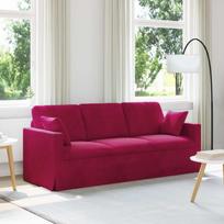 Sofa Vyno raudona 198 x 78 x 80 cm Aksomas