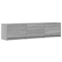 Televizoriaus spintelė su LED Pilkas Sonoma 165 x 34 x 40 cm
