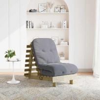 Futono sofa-lova su čiužiniu, 60x206x11cm, impregnuota pušis