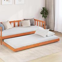 Lovos rėmas Vaško ruda 90 x 190 cm Kietos pušies mediena