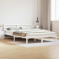 Lovos rėmas Balta 225,5 x 165,5 x 69,5 cm Kietas pušies medis