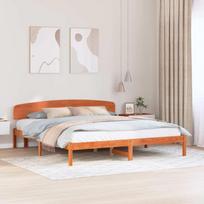 Lovos rėmas Vaško ruda 200 x 200 cm Kietos pušies mediena