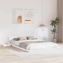Lovos rėmas Balta 140 x 200 cm Medis