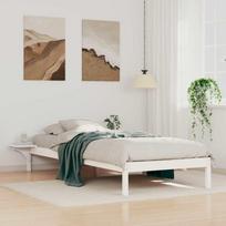 Lovos rėmas su šoninėmis stalelėmis Balta 100 x 220 cm
