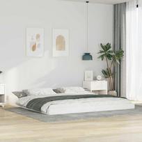 Lovos rėmas Balta 200 x 220 cm Kietos pušies mediena