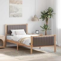 Lovos rėmas Ruda ir taupe 90 x 200 cm Pušies masyvas