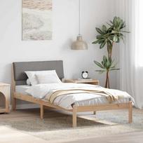 Lovos rėmas Ruda ir taupe 90 x 200 cm Pušies masyvas