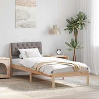 Lovos rėmas Ruda ir taupe 80 x 200 cm Pušies masyvas
