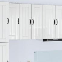 Sieninė spintelė LUCCA 2 pcs Itin blizgi balta 30 x 31 x 80 cm