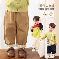 LUSON Baby & Toddler Boys' Autumn Cotton Cargo Pants 120