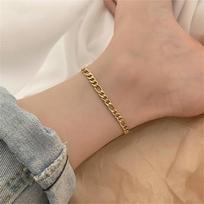 Stainless Steel Foot Jewelry Leg Chain Ankle Silver Color Anklet Chain Anklets for Men Women Hip Hop Rapper Styling Accessories auksas