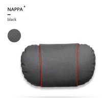 Car Neck Pillow NAPPA Leather Headrest Lumbar Support Pillows  For Mercedes Benz C260 E300 AMG W203 W205 W204 W164 W140 W211 juoda