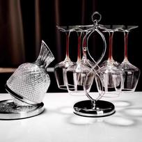 Luxury Crystal Burgundy Wine Glass Set with Decanter