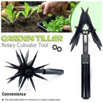 2-in-1 Garden Soil Scarifier Tool Lawn Loosening Rotary Tiller Lawn Scarifier Rotary Tiller for Reseeding Grass Soil Mixing China Mainland