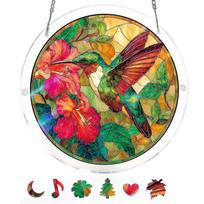 Acrylic Puzzle Suncatcher, Colorful Sun Catchers Suncatcher DIY Window Hanging Home Decor, Birthday Gift for Women Men Wife Mom
