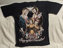 JESUS VIRGIN MARY SAINT JOSEPH HOLY FAMILY LA SAGRADA FAMILIA ROSE DOVE T-shirt Tops Tees Unisex 3XL