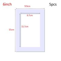 5PCS/Lot Mini Wedding Decor Fashion Picture Frames Photo Mats Paperboard Vintage 6 inch