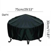 Terasos apvalus ugnies dangtis Apsauga Dulkių apsauga Grilio BBQ dangtis Lauko JK 75*30CM