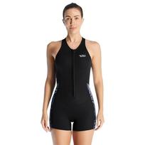 Women's Sleeveless Neoprene Wetsuit Vest with Flat Shorts M juoda