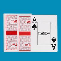 Official WPT Texas Hold'em Waterproof PVC Playing Cards, Large Print, Anti-Fold, Frosted Design