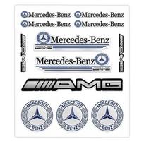 Automobilio lipdukas Naujas 2025 M. Mercedes Benz Automobilio emblemos lipdukas Automobilio dekoracija Lipdukas Mercedes Benz W204 W124 W201 W202 W212 W2