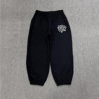 RogueWave Vintage Graphic Sweatpants Casual Classic Wide Leg Trouser Hip Hop Pants L