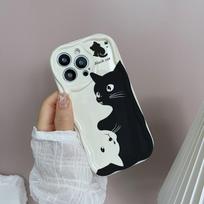 Case For Vivo V60 V40 V50 Lite Y31 5G Y33S Y21S Y28 4G Y17S Y04 Y03 Y29S Y28S Y18 Y400 Cute Sweet Animals Dog Cat Wave Cover VIVO V60 5G