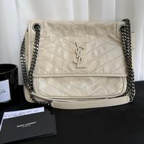 [Pre-Owned] Saint Laurent Medium Niki Monogram Chain Bag 'Soft Cream' - Very Good #2IQVUK ONE SIZE