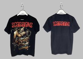 2 Sides 2000s Scorpions Graphic Print Rock Band Reprint T-shirt S-5XL BS1096 XXXXL