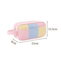 Hot Makeup Bag with High Beauty and Color Contrasting Handheld Large Capacity Skincare Storage Box and Versatile Storage Bag rožinė
